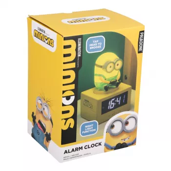 Despertador Paladone Minions Icon - LED digital, alimentado por USB, soneca