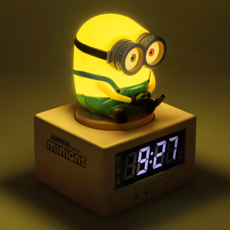 Despertador Paladone Minions Icon - LED digital, alimentado por USB, soneca
