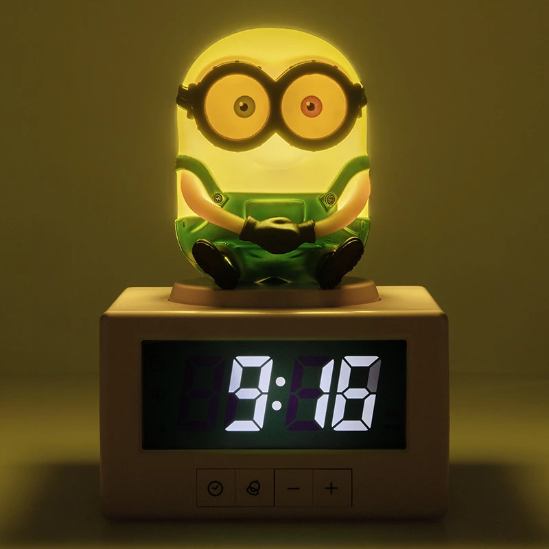 Despertador Paladone Minions Icon - LED digital, alimentado por USB, soneca