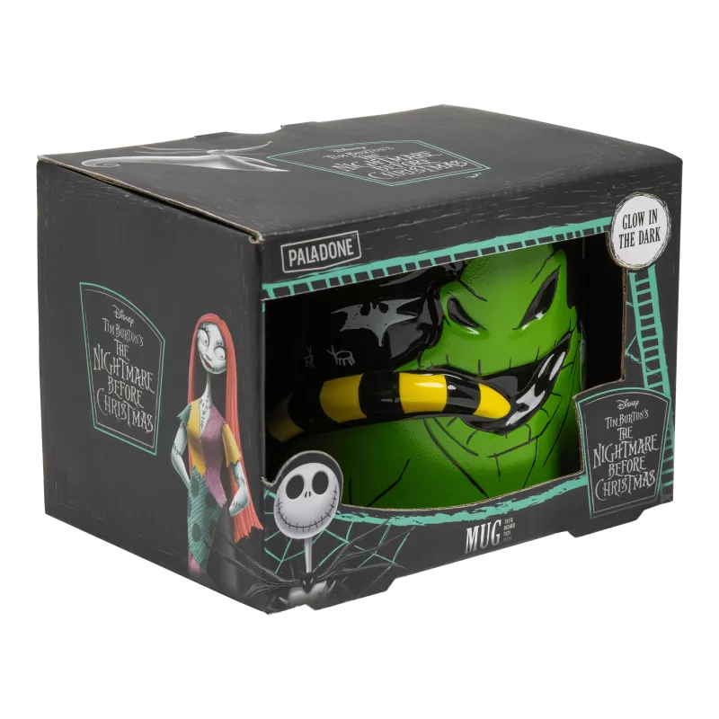Paladone caneca em forma de Oogie Boogie que brilha no escuro
