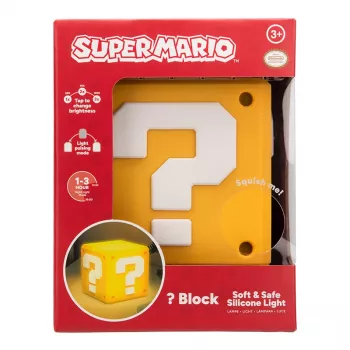 Luz SquishyGlo Question Block Paladone recarregável
