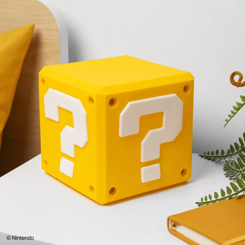 Luz SquishyGlo Question Block Paladone recarregável