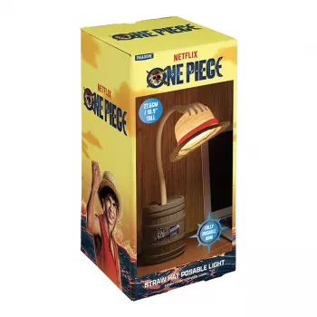 Lâmpada de secretária Paladone Straw Hat Posable Light - One Piece Luffy, LED alimentada por USB