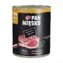 PAN MIĘSKO Porco com cordeiro Alimento húmido para cães 800g – Paté completo para todas as raças