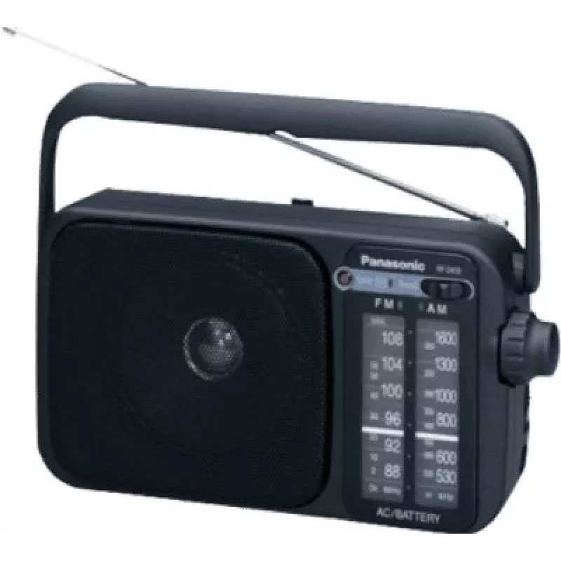 Rádio analógico portátil AM/FM Panasonic RF-2400DEG-K - preto