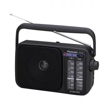 Rádio analógico portátil AM/FM Panasonic RF-2400DEG-K - preto