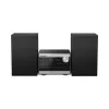 Panasonic SC-PM272EG-S Micro sistema Hi-Fi com CD, Bluetooth, rádio DAB/DAB+, USB e AUX - prateado (20 W RMS)