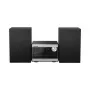 Panasonic SC-PM272EG-S Micro sistema Hi-Fi com CD, Bluetooth, rádio DAB/DAB+, USB e AUX - prateado (20 W RMS)