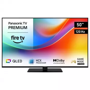 Televisor inteligente Panasonic TV-50W85B 50 inch 4K QLED com Fire TV, 120Hz, HDR, Dolby Atmos
