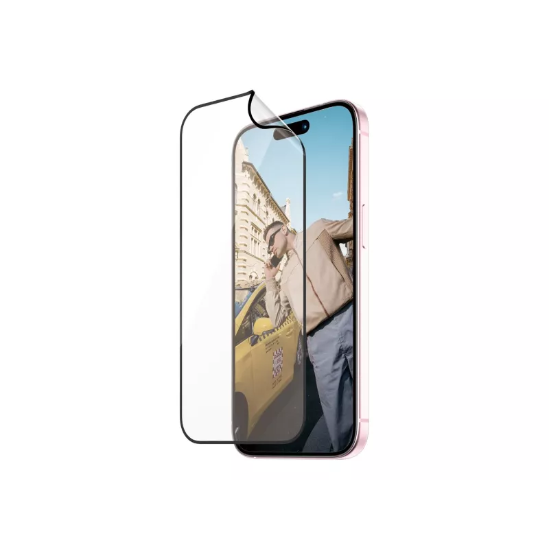 PanzerGlass MATRIX proteção de ecrã com D3O para iPhone 15 | Ultra-Wide Fit com AlignerKit