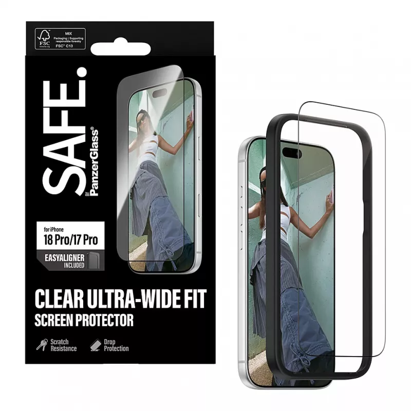 PanzerGlass SAFE. película protetora de ecrã para iPhone 18 Pro / 17 Pro