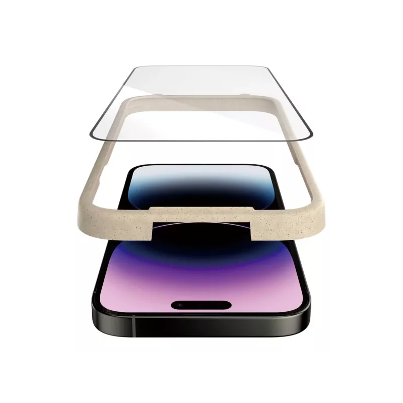 PanzerGlass Película de Proteção de Ecrã Ultra-Wide Fit para Apple iPhone 14 Pro Max (6,7 polegadas) – Vidro Temperado, Antibacteriana, 9H, incl. Easy Aligner