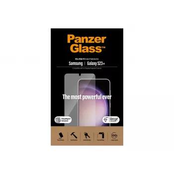 PanzerGlass Película de proteção de ecrã Ultra-Wide Fit para Samsung Galaxy S23+ com aplicador