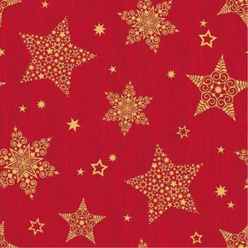 Papstar 88169 guardanapos de papel tissue vermelhos, 2 folhas, 33 x 33 cm, 100 unid., certificado FSC, descartável