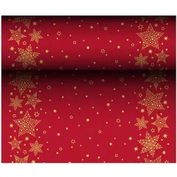 Papstar 88171 Rolo de Passadeira de Mesa em Celulose Vermelha, 400 mm x 24 m, Descartável, Biodegradável
