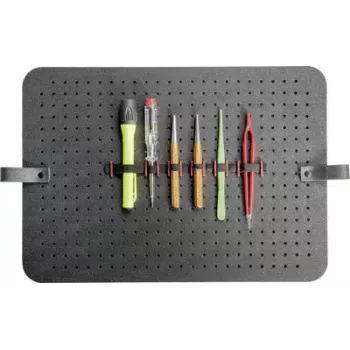 Placa perfurada de encaixe PARAT CLASSIC para organização flexível de ferramentas, preta, 460 x 310 x 5 mm 497000171