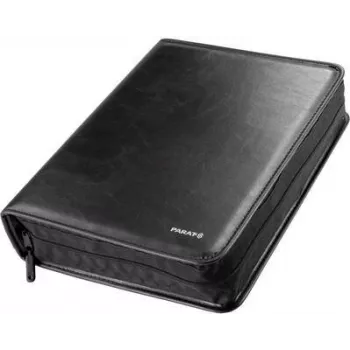 Mala de ferramentas PARAT CLASSIC 5650040061 preta em pele sintética com moldura de alumínio, 2 painéis de ferramentas, carga de 20 kg