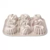 Conjunto de formas mini-gugelhupf Patisse PAT-04521 de aço carbono antiaderente, 6 peças, preto