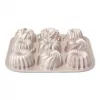 Conjunto de formas mini-gugelhupf Patisse PAT-04521 de aço carbono antiaderente, 6 peças, preto