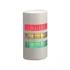 Coluna de sinalização LED PATLITE WEP-302FB-RYG, 3 níveis Vermelho/Amarelo/Verde, buzina, montagem na parede, 24V DC, IP65, Branco