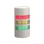 Coluna de sinalização LED PATLITE WEP-302FB-RYG, 3 níveis Vermelho/Amarelo/Verde, buzina, montagem na parede, 24V DC, IP65, Branco