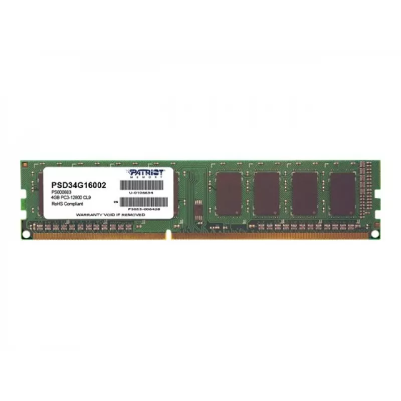 Patriot Signature Line 4GB 1600MHz DDR3 Single Rank Memória para computador de secretária
