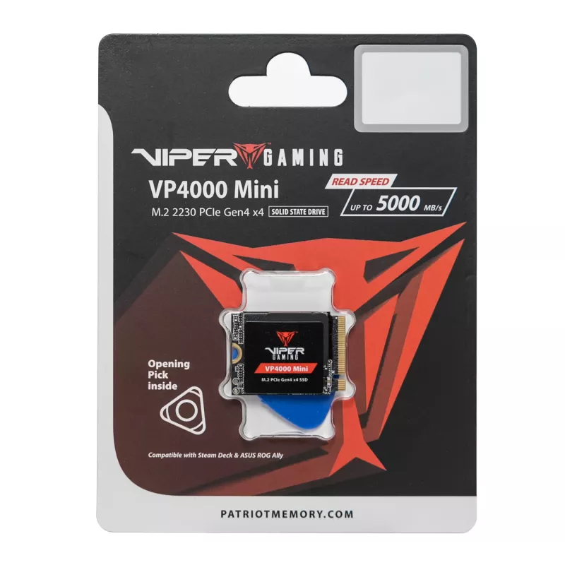 SSD Patriot Viper VP4000 Mini 500GB M.2 2230 PCIe Gen4x4 NVMe