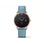 Relógio de homem PAUL HEWITT Sailor Line PHTGAGB23S 42mm quartzo caixa em aço inoxidável banhada a IP ouro mostrador branco bracelete em pele preta
