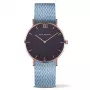 Relógio de quartzo unissexo Paul Hewitt Sailor Line 39 mm dourado rosa aço inoxidável mesh