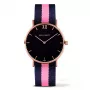Relógio de quartzo PAUL HEWITT Sailor Line unissexo 39 mm aço inoxidável bracelete Perlon preta PHSARSTBNLP20