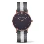 Paul Hewitt Sarsteg Relógio unissexo 39mm rosa-ouro cinzento pele