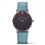 Relógio de quartzo unissexo PAUL HEWITT Sailor Line 39mm ouro rosa aço inoxidável malha PH-SA-RSTB23M