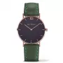 Relógio de quartzo unissexo PAUL HEWITT Sailor Line 39 mm ouro rosa malha de aço inoxidável mostrador preto PH-SA-RSTB12M