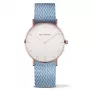 Relógio PAUL HEWITT unissexo PH-SA-RSTW26S 39mm ouro rosa aço inoxidável pele cinzenta
