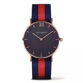 PAUL HEWITT Relógio Unissexo PHSARSTBNR20S 39mm Malha de Aço Inoxidável Preto