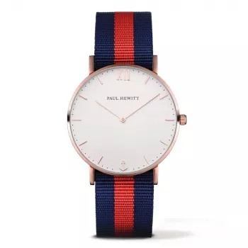 Paul Hewitt Relógio unissexo PHSARSTWNR20S 39mm ouro rosa aço inoxidável malha