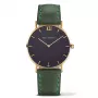 Relógio de mulher Paul Hewitt Sailor Line quartzo PHSAGSTB12M 39mm preto aço inoxidável mesh