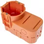 PAWBOL A.0083 Caixa de derivação de encastrar profunda para eletrónica, 68 mm de diâmetro, laranja