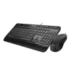 PCBuilder ALPHA Conjunto de teclado e rato com fios silencioso