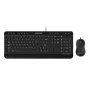 PCBuilder ALPHA Conjunto de teclado e rato com fios silencioso