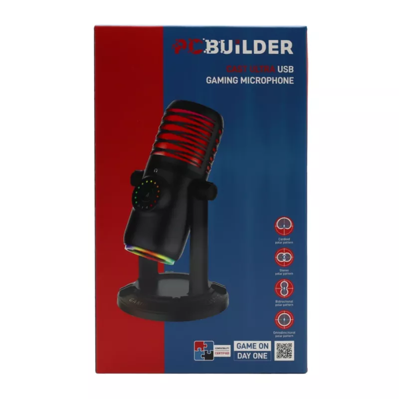 PCBuilder CAST ULTRA Microfone gaming USB