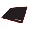 PCBuilder TRACK Tapete de rato pequeno – superfície de tecido, bordas costuradas anti-desfiamento, base de borracha antiderrapante, 3 mm de espessura, preto