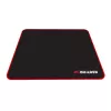 PCBuilder TRACK Tapete de rato pequeno – superfície de tecido, bordas costuradas anti-desfiamento, base de borracha antiderrapante, 3 mm de espessura, preto
