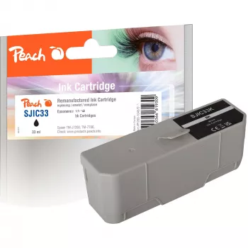 Peach Cartucho de Tinta Compatível Preto para Epson SJIC33P TM-J7200/TM-J7700