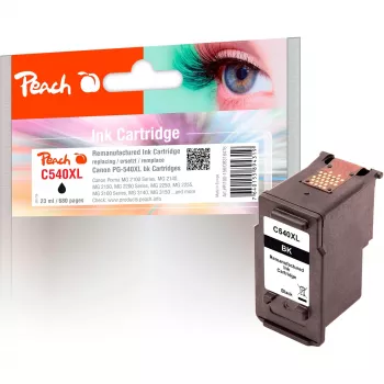 PEACH Cabeça de impressão preta PI100-156 (compatível com Canon PG-540XLBK)