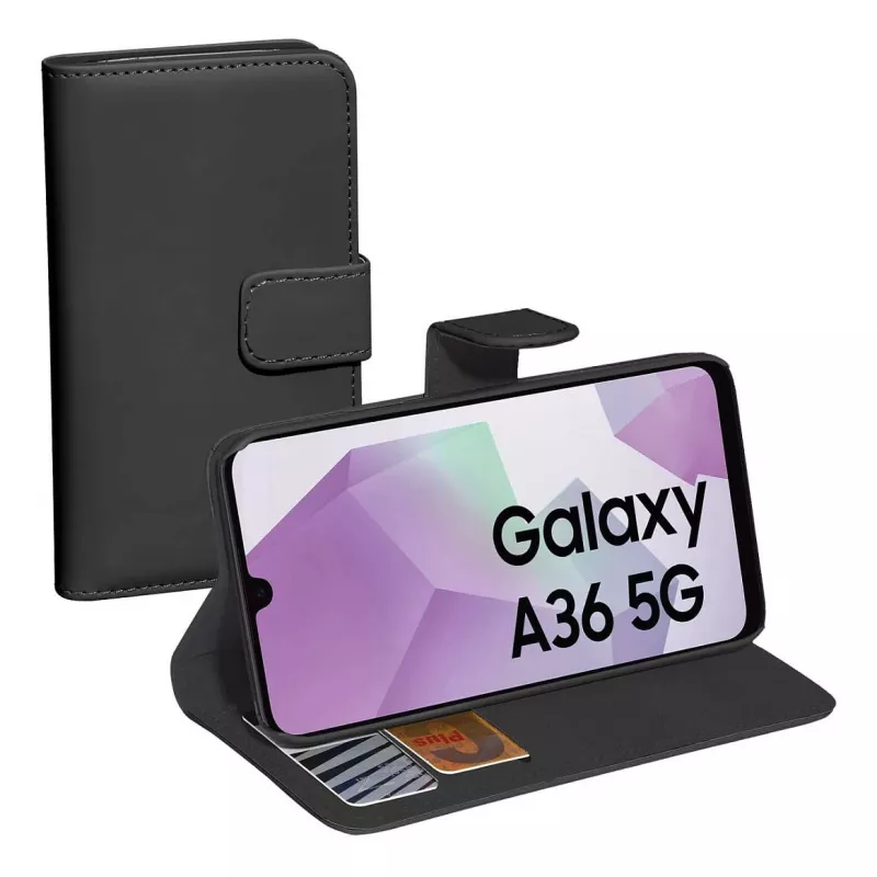Capa PEDEA Book Cover Classic para Samsung Galaxy A36/A56 5G - Preto