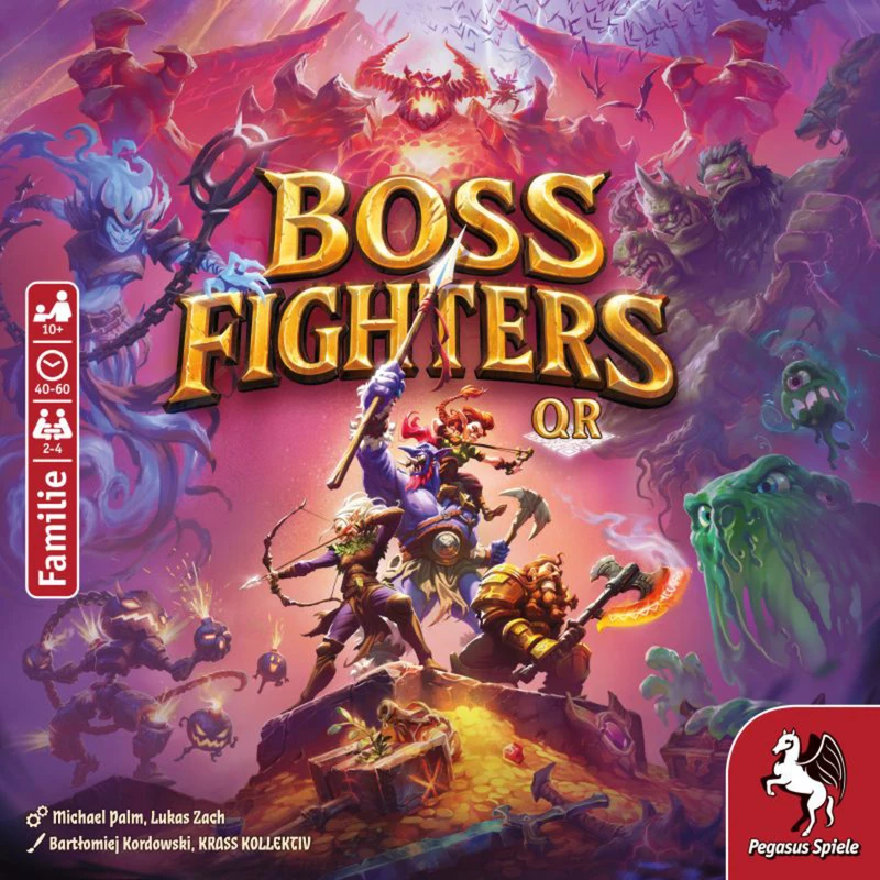 Jogo de cartas cooperativo Pegasus Spiele Boss Fighters QR (51270G)