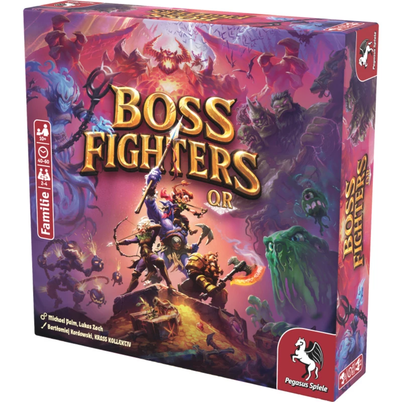 Jogo de cartas cooperativo Pegasus Spiele Boss Fighters QR (51270G)