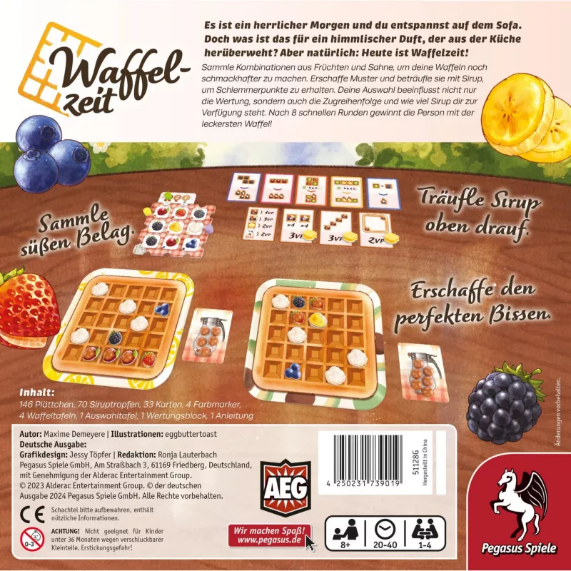 PEGASUS 51128G Waffelzeit máquina de waffles