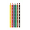 Lápis de cor Pelikan 700610 conjunto de 6 (preto, castanho, verde, vermelho, violeta, amarelo)
